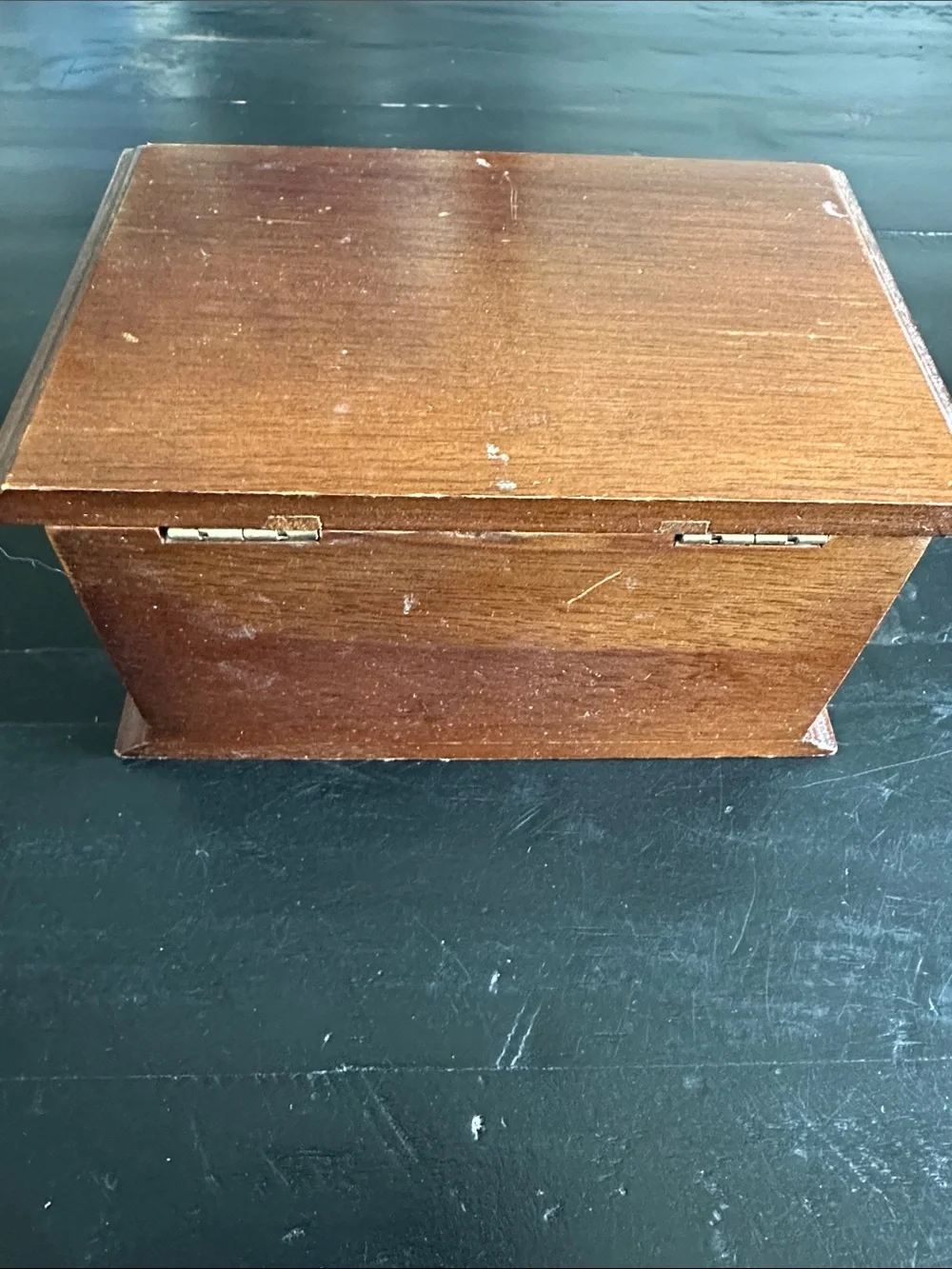 Classic Wooden Jewelry Organizer in Brown with Ornate Metal Pulls